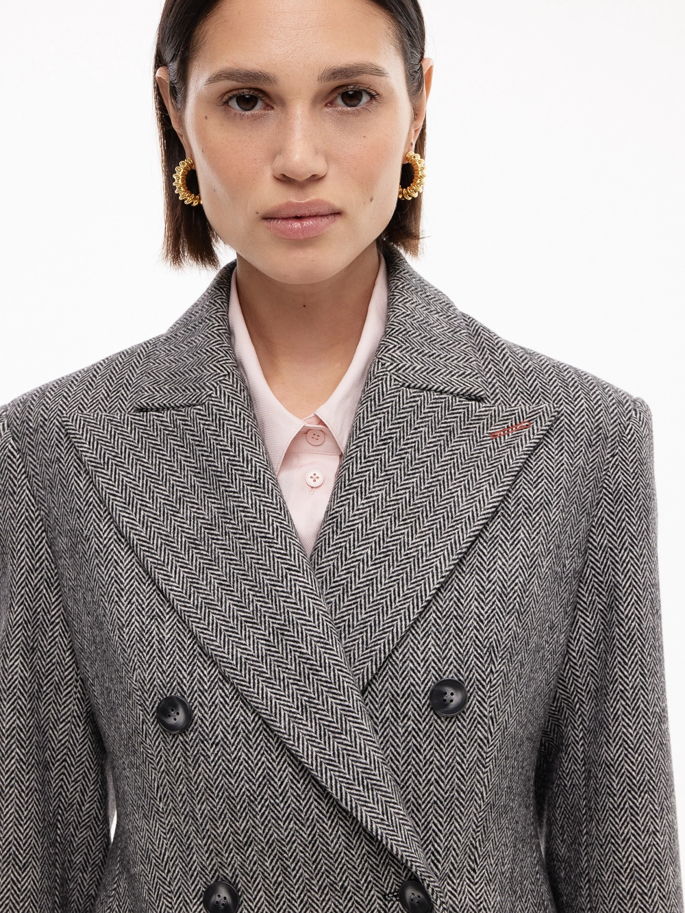 картинка пальто двубортное из шерсти от магазина Solo-U.ru