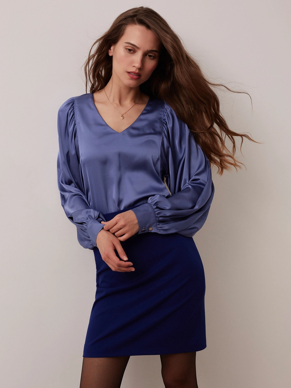 картинка блузка с объёмными рукавами от магазина Solo-U.ru
