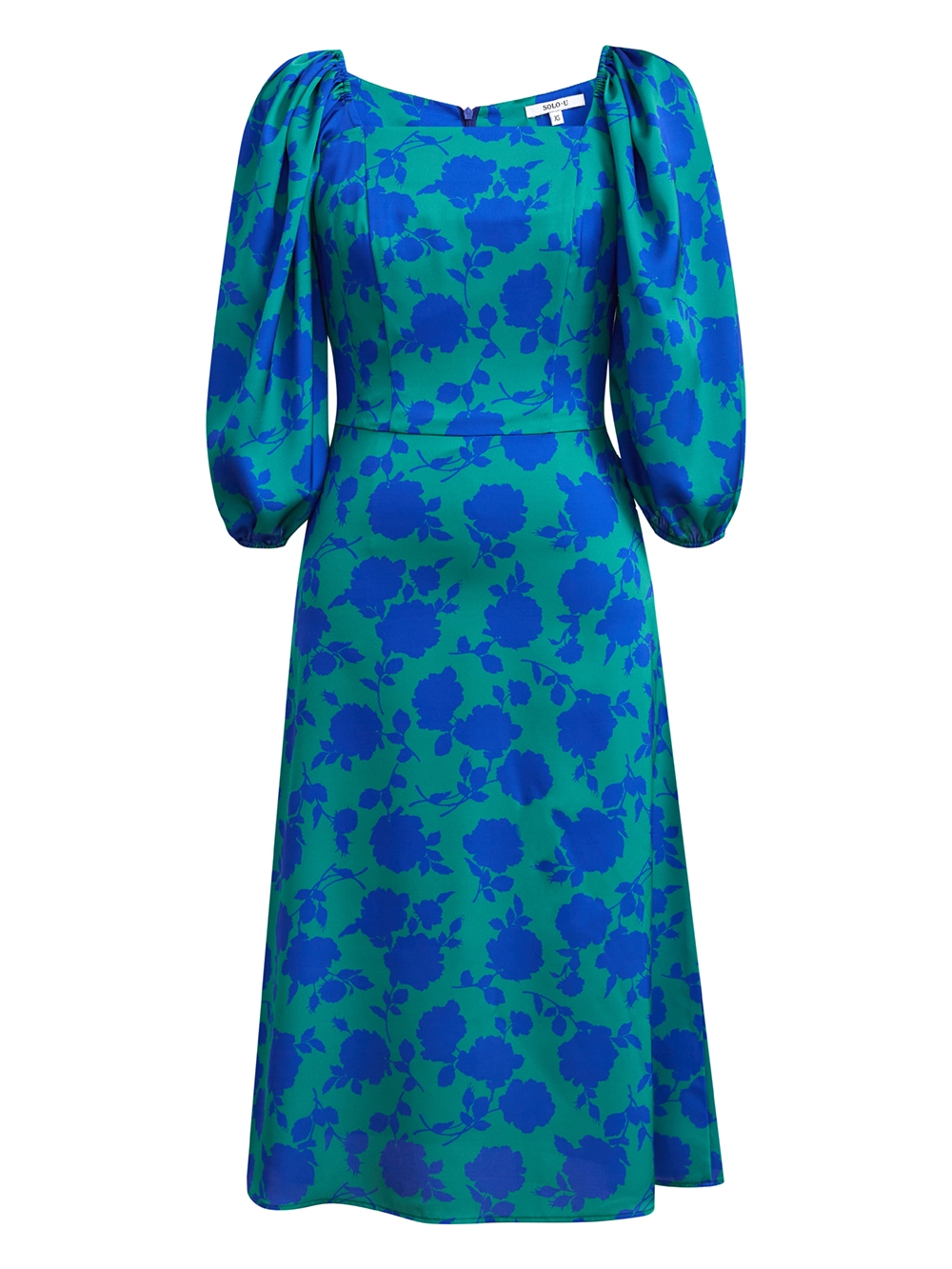 картинка платье с объёмными рукавами на резинках	 от магазина Solo-U.ru