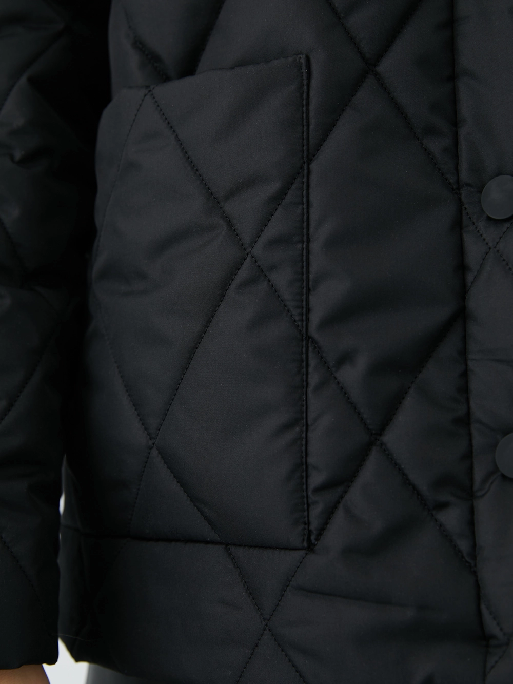 картинка куртка стёганая с трикотажным воротом от магазина Solo-U.ru